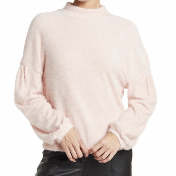 Sanctuary Sweaters - Sanctuary Eyelash Knit Balloon Sleeve Popover Sweater